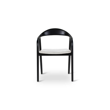 Essstuhl Moris in Altweiß und Ascheschwarz - ZEN ZONE Furniture