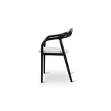 Essstuhl Moris in Altweiß und Ascheschwarz - ZEN ZONE Furniture