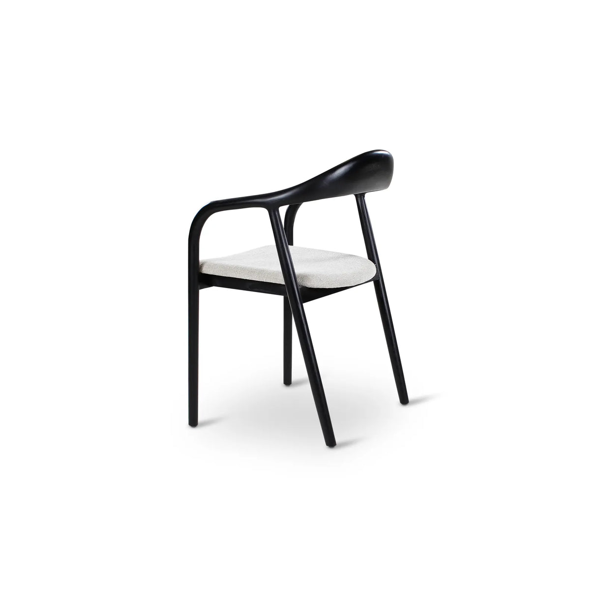 Essstuhl Moris in Altweiß und Ascheschwarz - ZEN ZONE Furniture