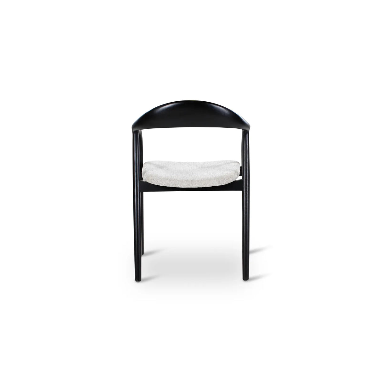 Essstuhl Moris in Altweiß und Ascheschwarz - ZEN ZONE Furniture