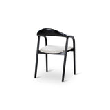 Essstuhl Moris in Altweiß und Ascheschwarz - ZEN ZONE Furniture