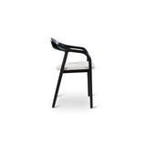 Essstuhl Moris in Altweiß und Ascheschwarz - ZEN ZONE Furniture