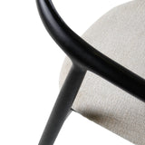 Essstuhl Moris in Altweiß und Ascheschwarz - ZEN ZONE Furniture