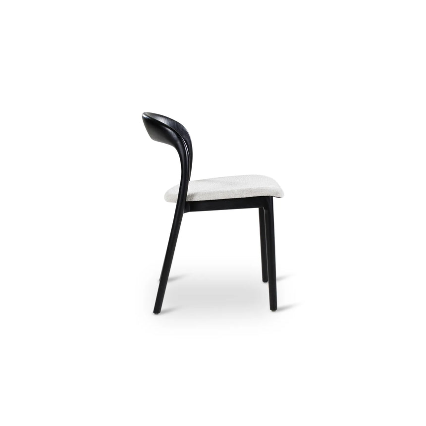 MIRANO Essstuhl in Off White/Schwarz - ZEN ZONE Furniture