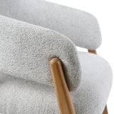 Sessel Conor aus Eiche mit elfenbeinfarbende Kissen - ZEN ZONE Furniture