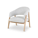 Sessel Conor aus Eiche mit elfenbeinfarbende Kissen - ZEN ZONE Furniture