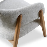 Sessel Conor aus Eiche mit elfenbeinfarbende Kissen - ZEN ZONE Furniture