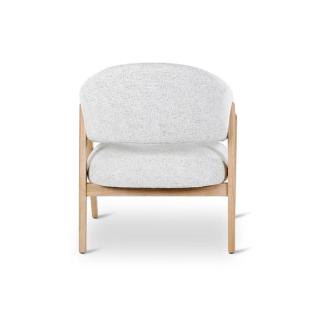 Sessel Conor aus Eiche mit elfenbeinfarbende Kissen - ZEN ZONE Furniture