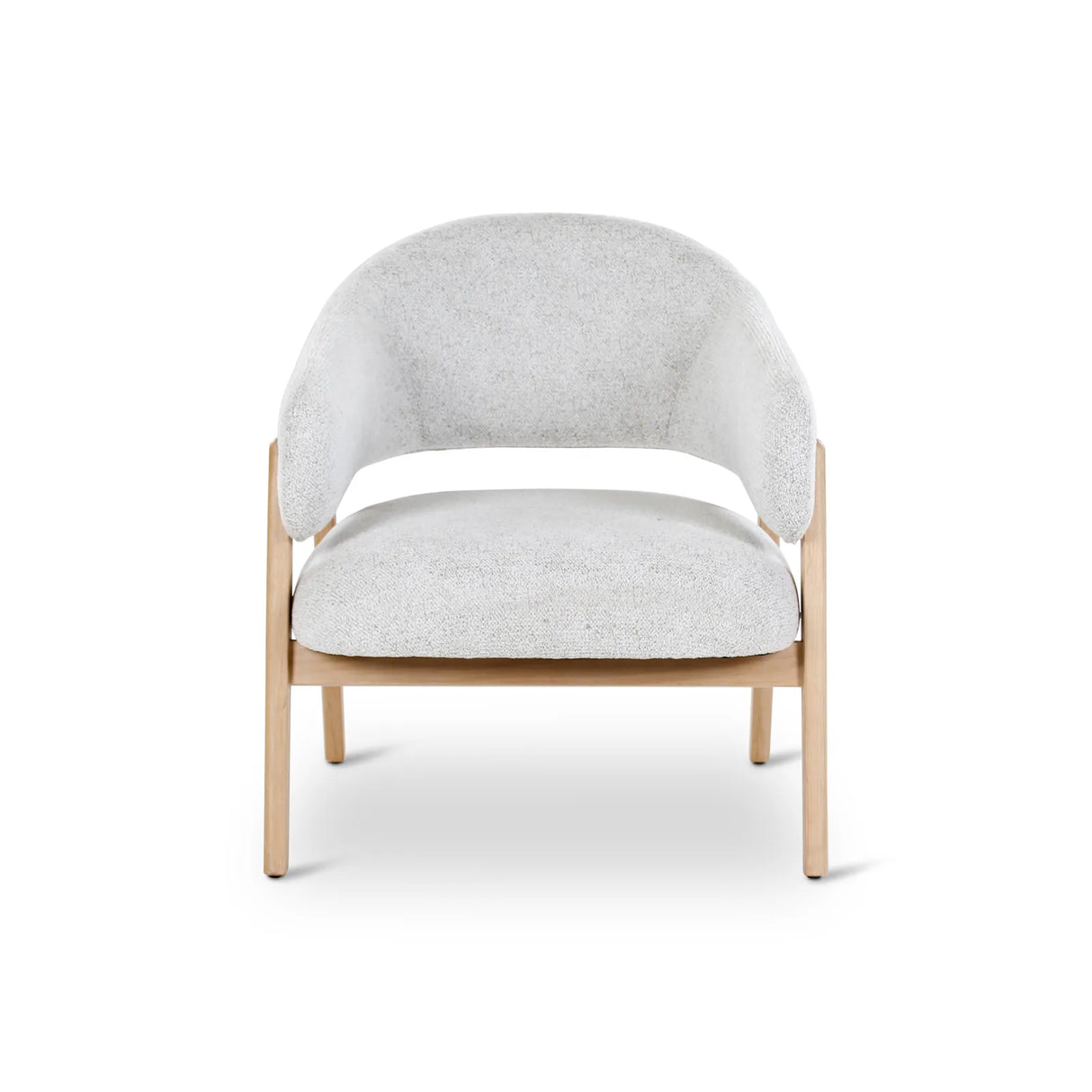 Sessel Conor aus Eiche mit elfenbeinfarbende Kissen - ZEN ZONE Furniture
