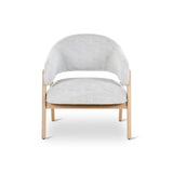 Sessel Conor aus Eiche mit elfenbeinfarbende Kissen - ZEN ZONE Furniture