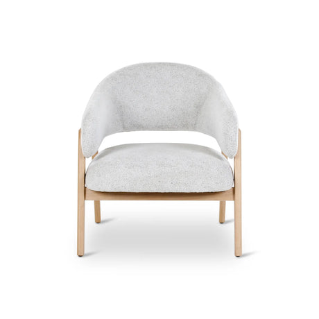 Sessel Conor aus Eiche mit elfenbeinfarbende Kissen - ZEN ZONE Furniture