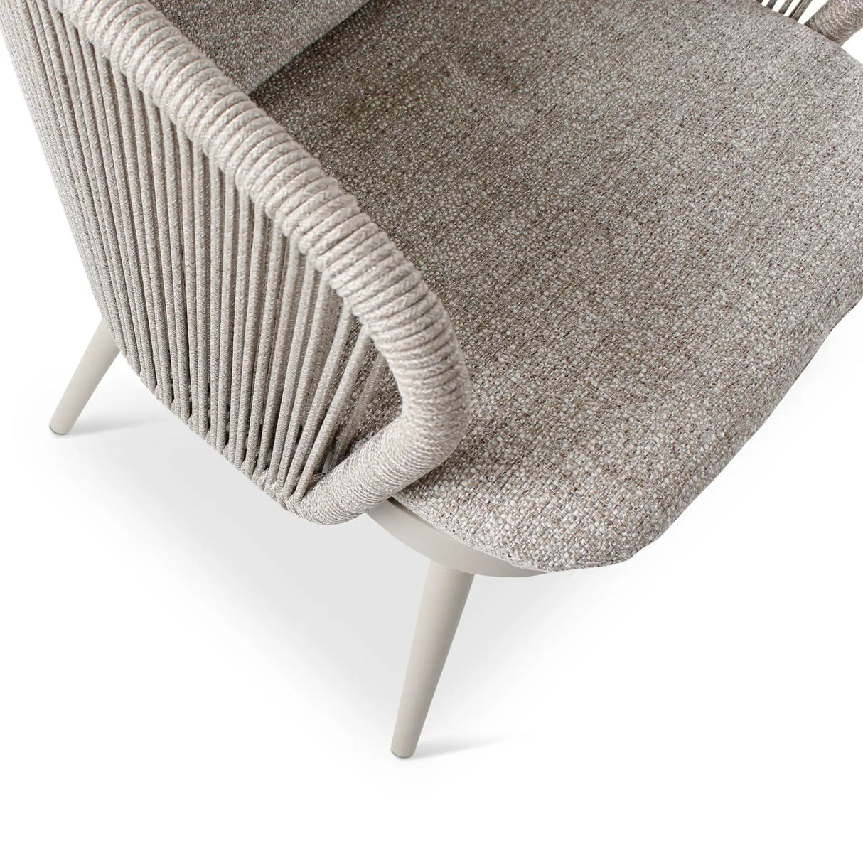 Gartenstuhl Mikos aus Aluminium mit graufarbenen Kissen - ZEN ZONE Furniture