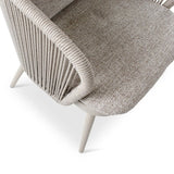 Gartenstuhl Mikos aus Aluminium mit graufarbenen Kissen - ZEN ZONE Furniture