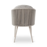 Gartenstuhl Mikos aus Aluminium mit graufarbenen Kissen - ZEN ZONE Furniture