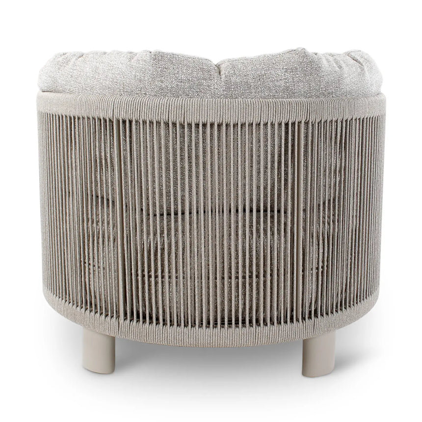 Gartensessel Nimbo aus Aluminium mit graufarbenen Kissen - ZEN ZONE Furniture