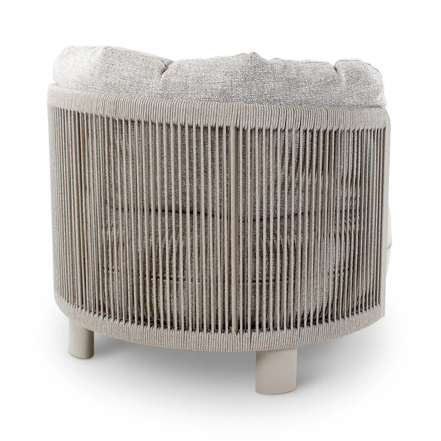 Gartensessel Nimbo aus Aluminium mit graufarbenen Kissen - ZEN ZONE Furniture