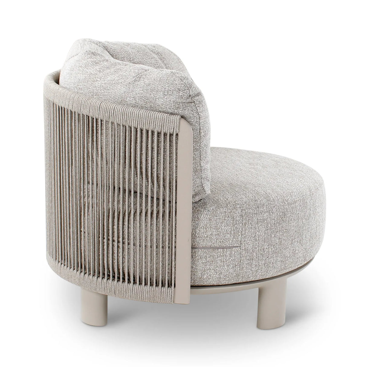 Gartensessel Nimbo aus Aluminium mit graufarbenen Kissen - ZEN ZONE Furniture