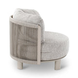 Gartensessel Nimbo aus Aluminium mit graufarbenen Kissen - ZEN ZONE Furniture