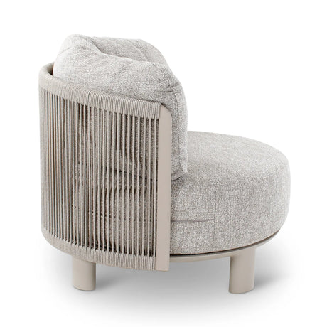 Gartensessel Nimbo aus Aluminium mit graufarbenen Kissen - ZEN ZONE Furniture