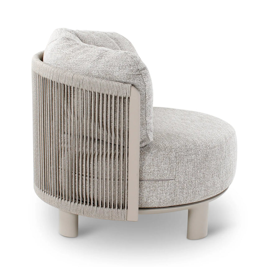 Gartensessel Nimbo aus Aluminium mit graufarbenen Kissen - ZEN ZONE Furniture