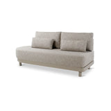 5-Sitzer-Gartensofa Dubai aus Aluminium mit steinfarbenen Kissen aus Outdoor-Stoff, 340x265x71 - ZEN ZONE Furniture