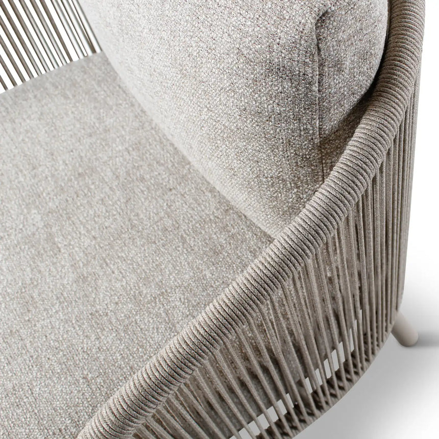 Gartensessel Ariba aus Aluminium mit steinfarbenen Kissen - ZEN ZONE Furniture