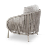 Gartensessel Ariba aus Aluminium mit steinfarbenen Kissen - ZEN ZONE Furniture
