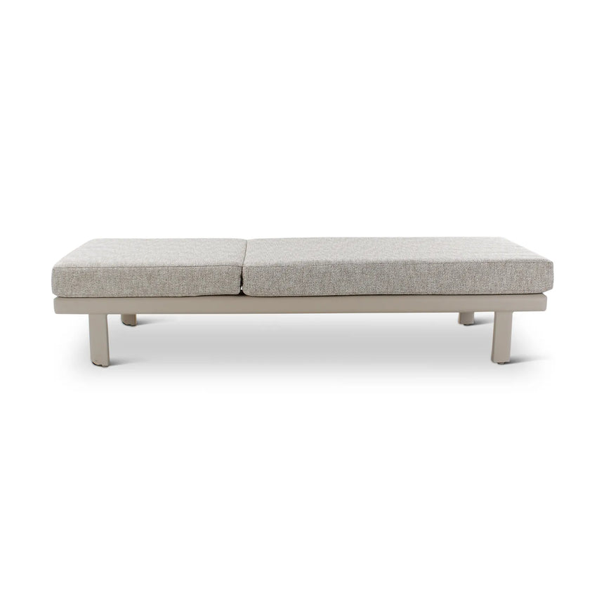 Sonnenliege Riva aus Aluminium mit graufarbenen Kissen - ZEN ZONE Furniture