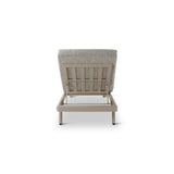 Sonnenliege Riva aus Aluminium mit graufarbenen Kissen - ZEN ZONE Furniture