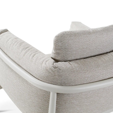 Gartensessel Liv aus Aluminium mit dünenfarbenen Kissen - ZEN ZONE Furniture