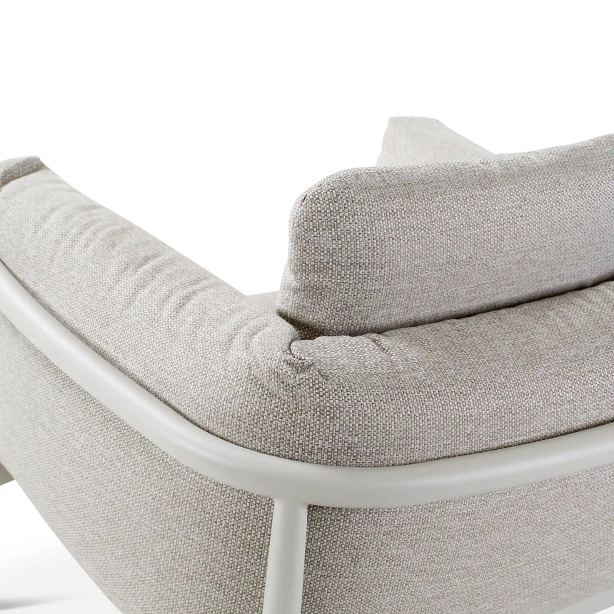 Gartensessel Liv aus Aluminium mit dünenfarbenen Kissen - ZEN ZONE Furniture