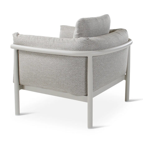 Gartensessel Liv aus Aluminium mit dünenfarbenen Kissen - ZEN ZONE Furniture