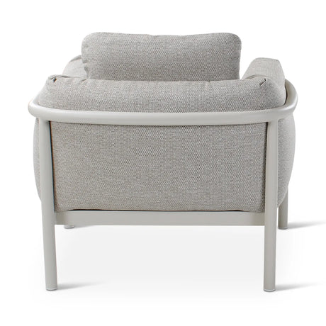 Gartensessel Liv aus Aluminium mit dünenfarbenen Kissen - ZEN ZONE Furniture