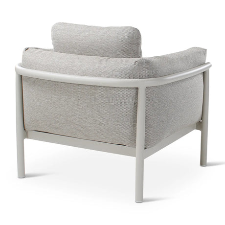 Gartensessel Liv aus Aluminium mit dünenfarbenen Kissen - ZEN ZONE Furniture