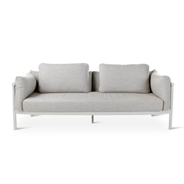 2,5-Sitzer Gartensofa Liv aus Aluminium mit dünenfarbenen Kissen, 211x86x84 cm - ZEN ZONE Furniture