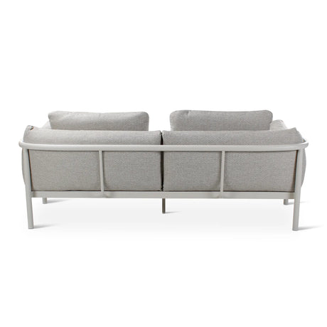 2,5-Sitzer Gartensofa Liv aus Aluminium mit dünenfarbenen Kissen, 211x86x84 cm - ZEN ZONE Furniture