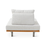 Gartensessel Emilio aus Teakholz mit muschelfarbenen Kissen - ZEN ZONE Furniture