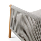 Gartensessel Romeo aus Teakholz mit wolkenfarbenen Kissen - ZEN ZONE Furniture