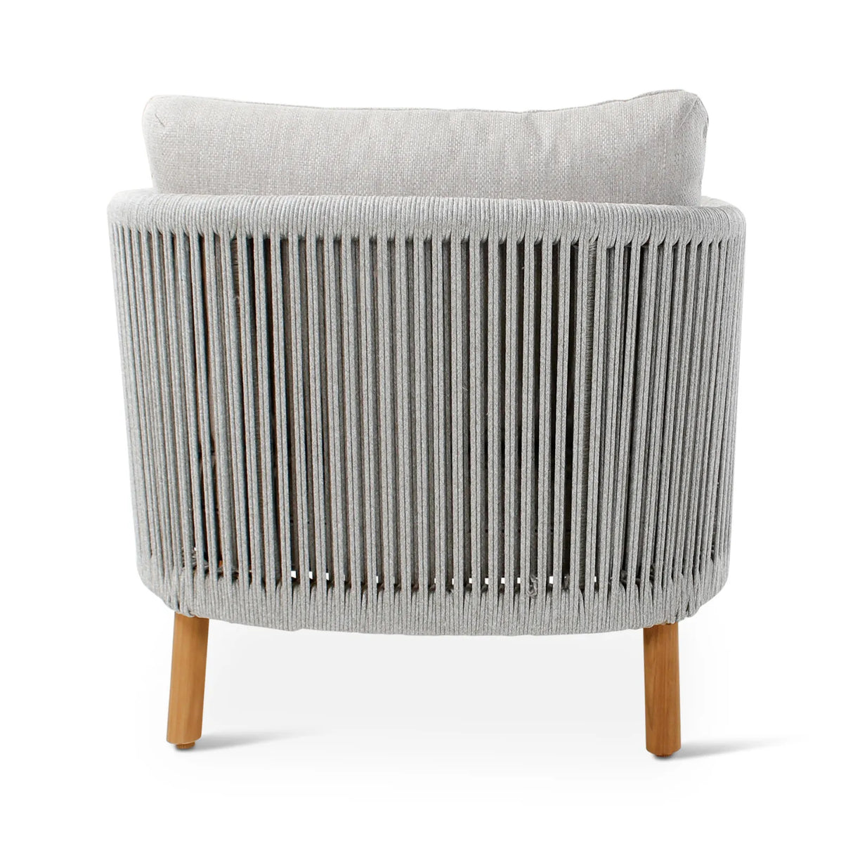 Gartensessel Romeo aus Teakholz mit wolkenfarbenen Kissen - ZEN ZONE Furniture