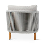 Gartensessel Romeo aus Teakholz mit wolkenfarbenen Kissen - ZEN ZONE Furniture