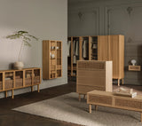 Cana Sideboard, en chêne, huilé, 235x40 cm