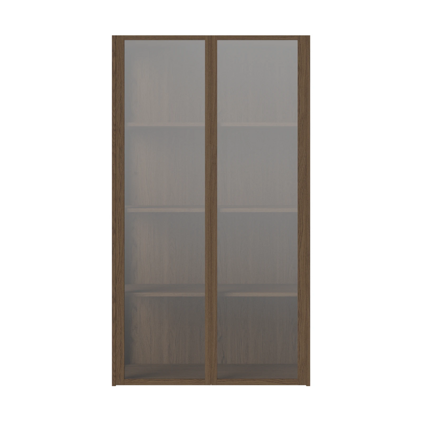 Cana Glasvitrine wandhängend, aus Eiche, geölt, 144 x 81 cm