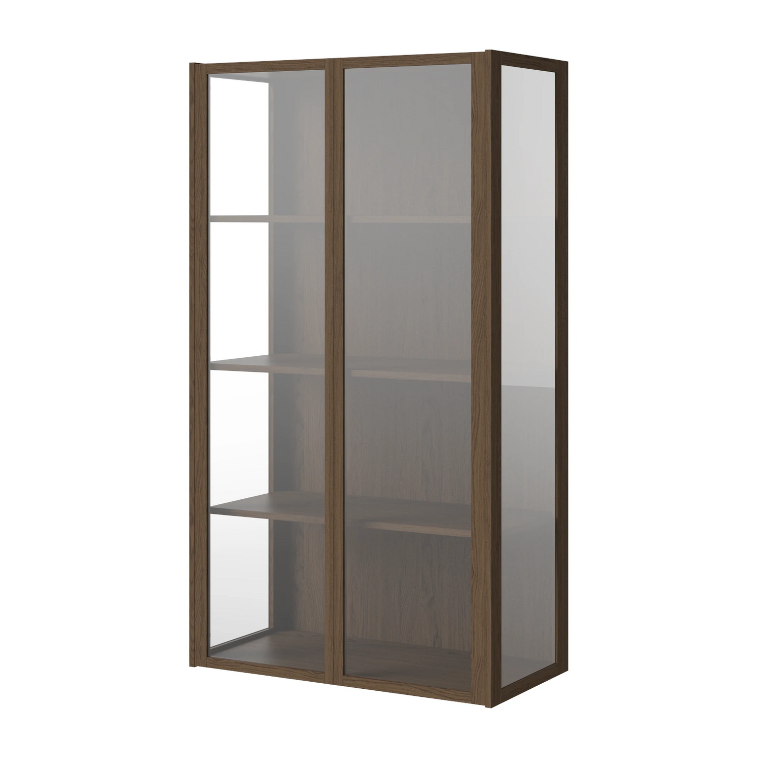 Cana Glasvitrine wandhängend, aus Eiche, geölt, 144 x 81 cm
