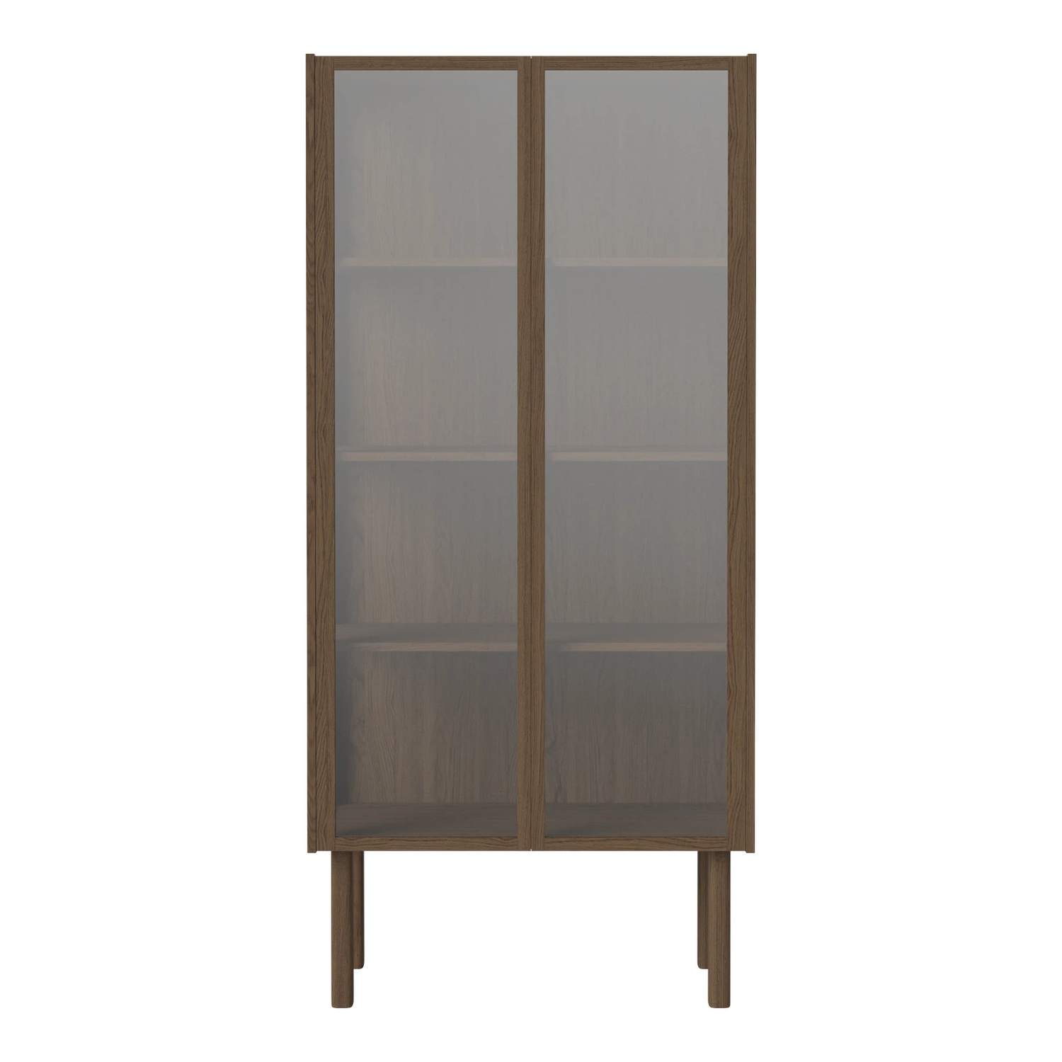 Cana Glasvitrine, aus Eiche, geölt, 173 x 80 cm