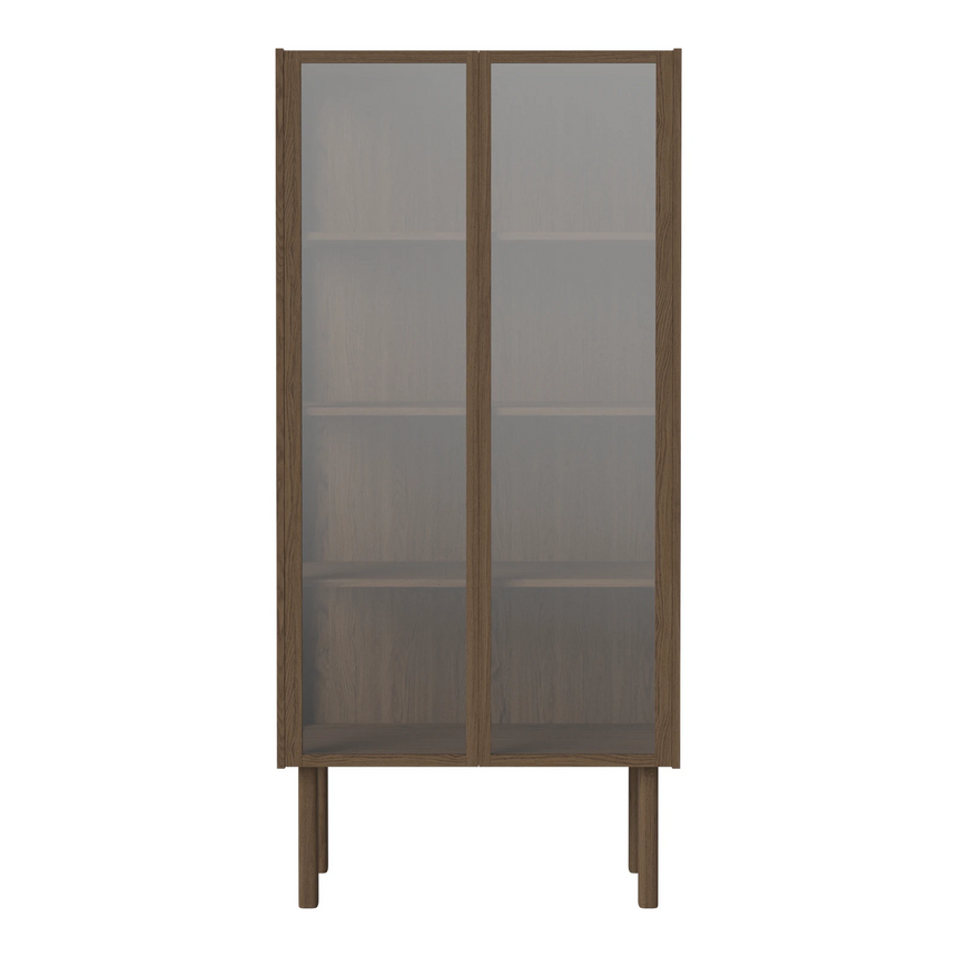 Cana Glasvitrine, aus Eiche, geölt, 173 x 80 cm