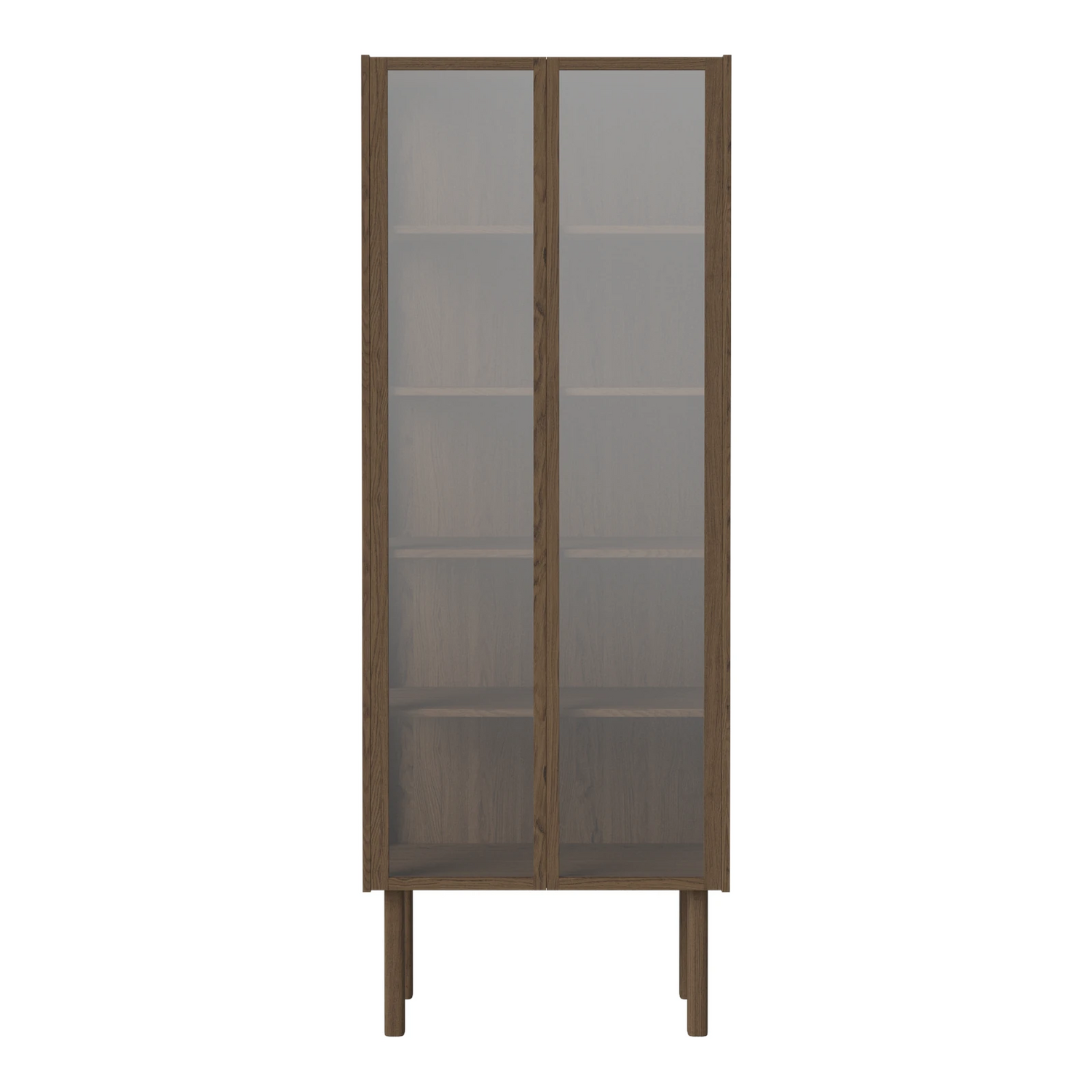 Cana Glasvitrine, aus Eiche, geölt, 190 x 71 cm