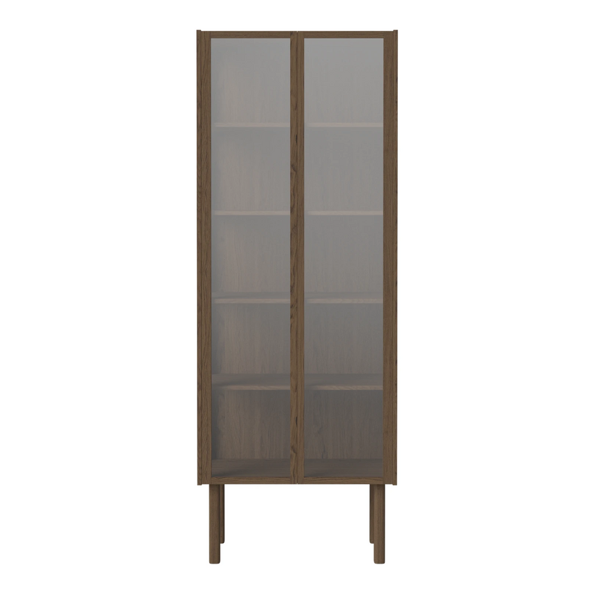 Cana Glasvitrine, aus Eiche, geölt, 190 x 71 cm