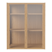 Cana Glas-Highboard mit 2 Türen, wandhängend, aus Eiche, geölt - ZEN ZONE Furniture