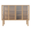 Cana Glas-Highboard mit 4 Türen, aus Eiche, geölt