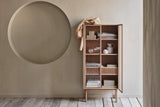 Cana Highboard tall, made of oak, oiled, 82x40 cm